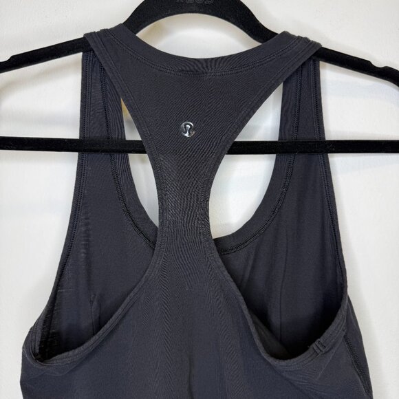 Lululemon Yogi Racerback III Tank Front Pocket Black Size 4 - Picture 10 of 16